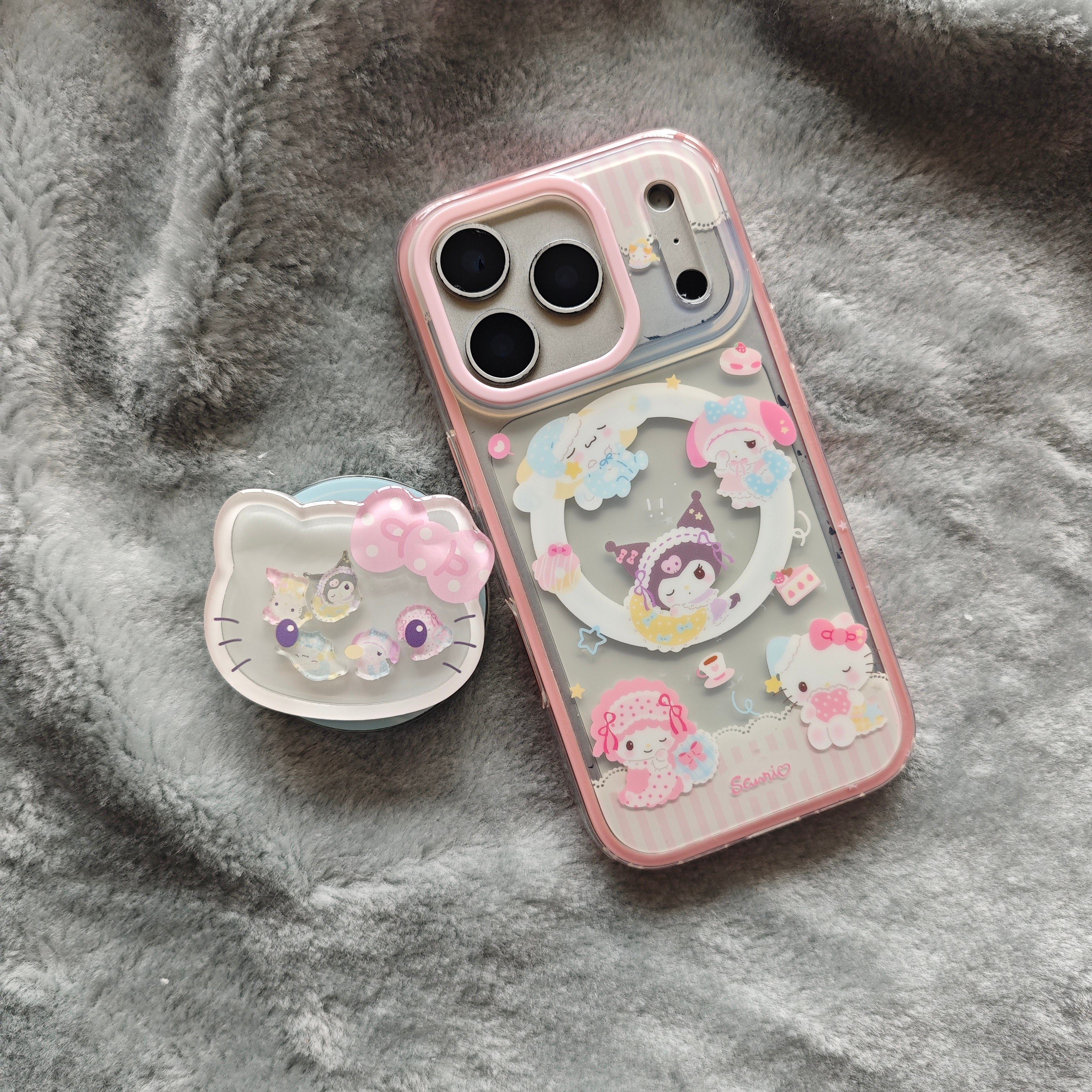 二合一粉边IMD磁吸卡通可爱条纹甜品三丽鸥手机壳适用iphone17promax大孔防摔苹果16亮面15趣味14支架13少女,3C数码配件,手机保护套/壳,淘宝优惠券,粉丝福利购,淘宝优惠卷