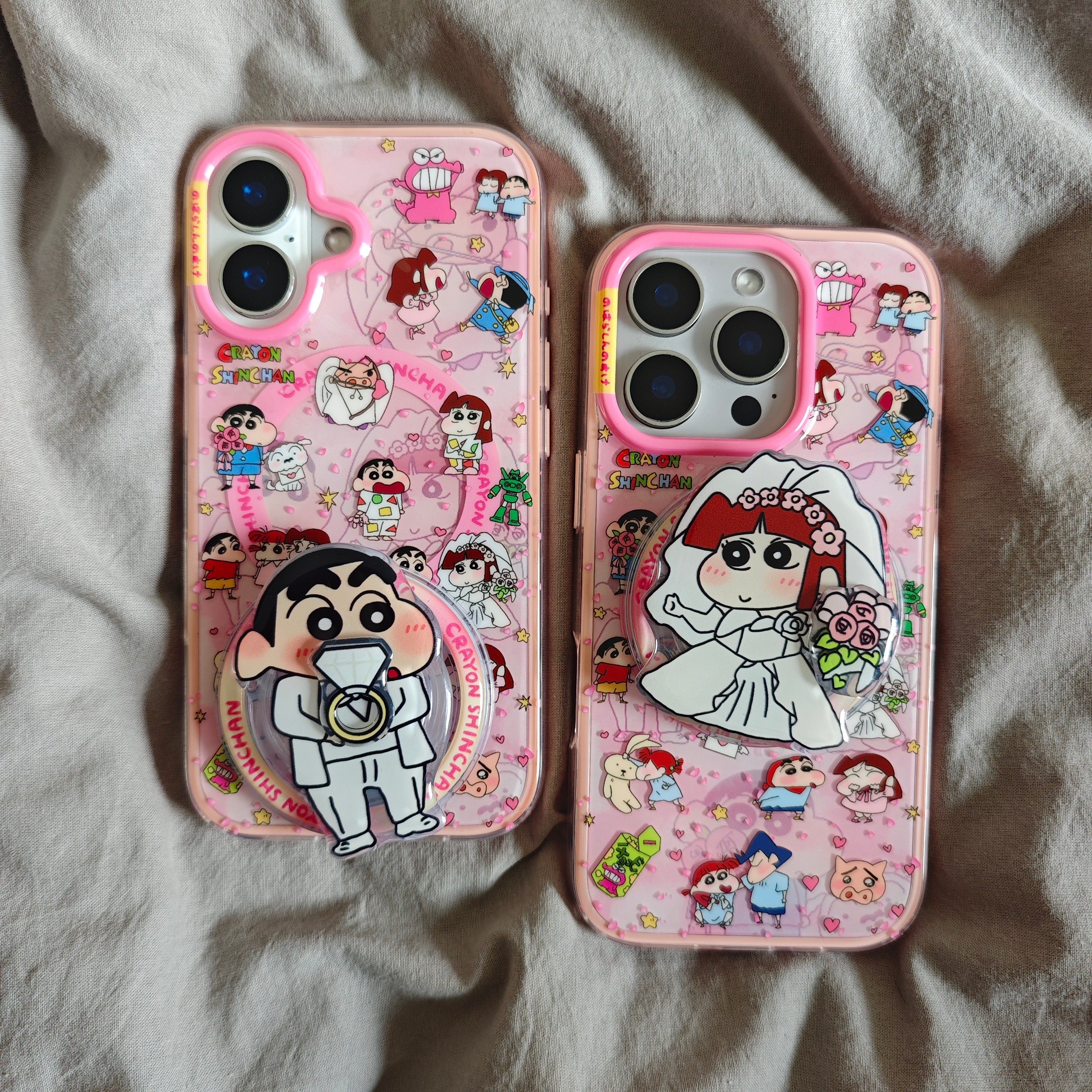 二合一粉边IMD磁吸婚礼蜡笔小新妮妮手机壳适用iphone16promax大孔防摔苹果15趣味创意情侣14亮面13支架网红,3C数码配件,手机保护套/壳,淘宝优惠券,粉丝福利购,淘宝优惠卷