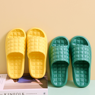 夏季浴室拖鞋居家居室内防滑男士情侣可爱洗澡厚底塑料凉拖鞋女夏
