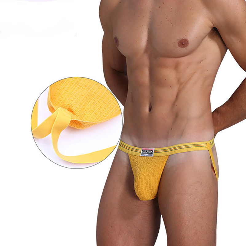 男士双丁裤低腰提臀透气囊袋运动