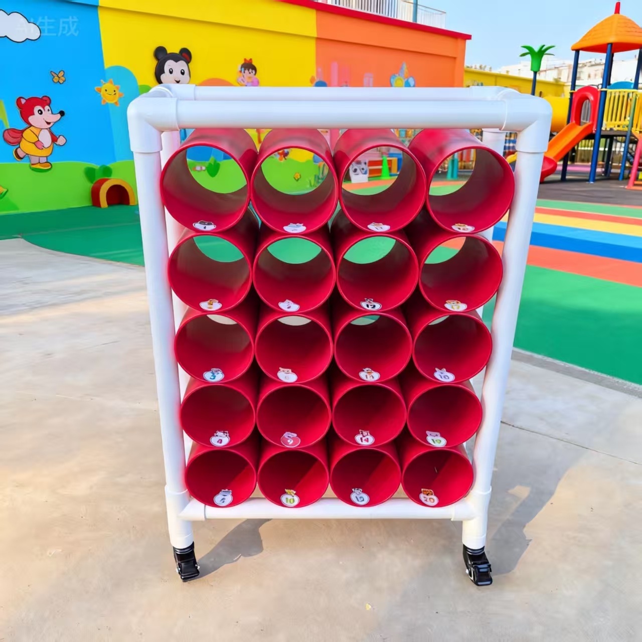 幼儿园收纳桶展示架插花桶花束收纳架子多层落地式跳绳置物货架