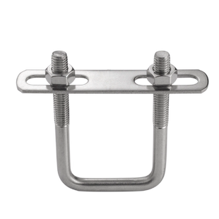 304不锈钢方形螺丝方型卡 直角U型卡U形螺栓卡扣管夹固定支架器