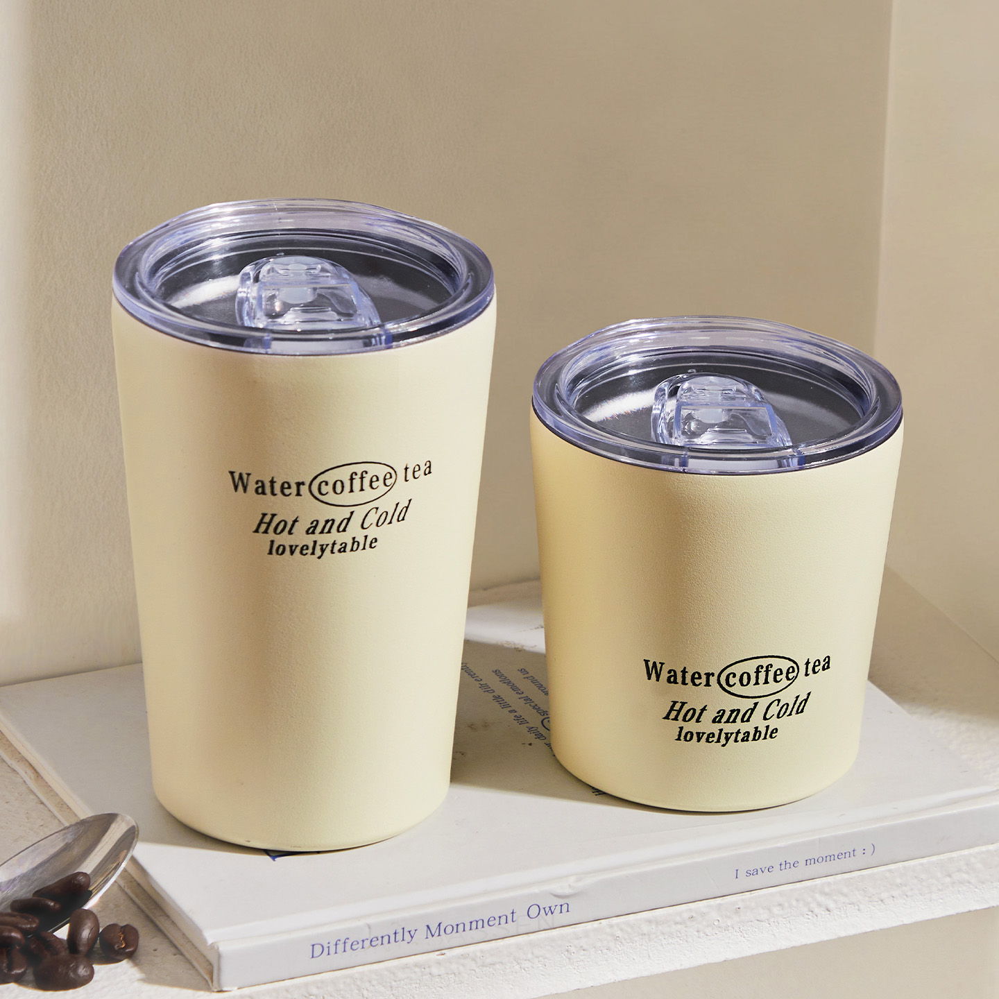 墨色不锈钢咖啡杯保温杯随行杯子