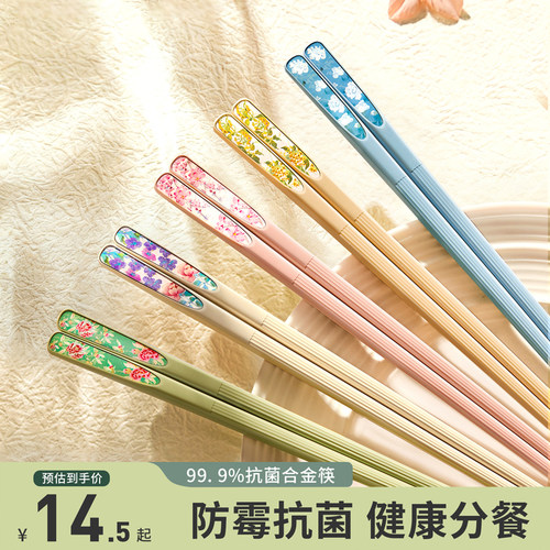 十二花神合金筷子家用