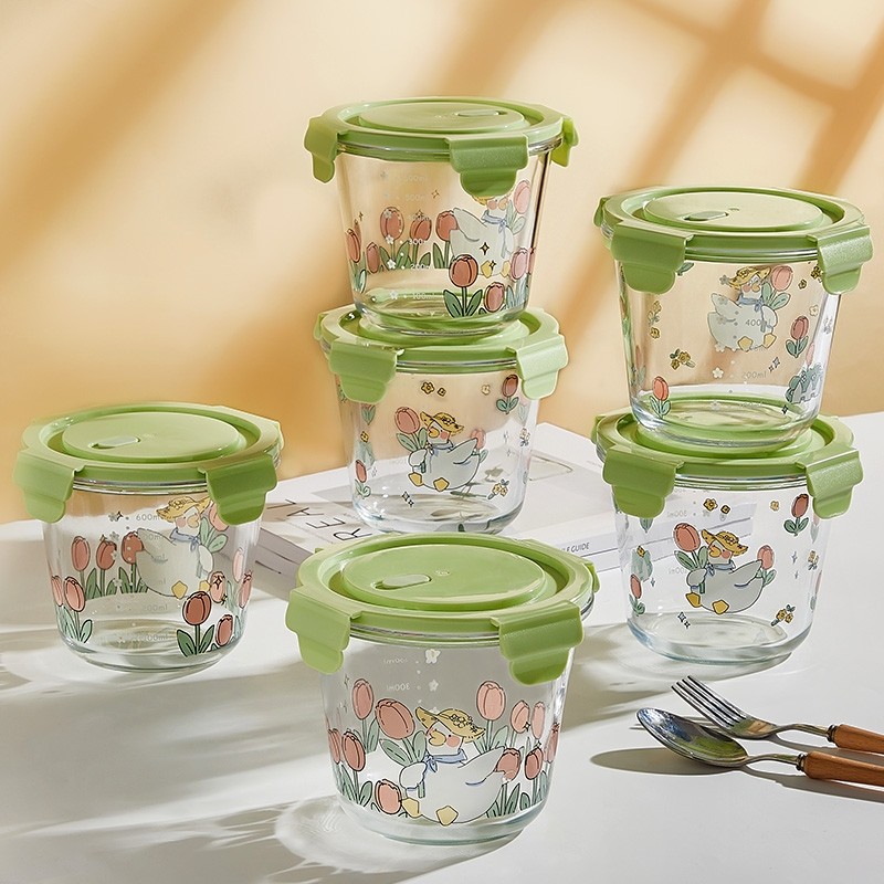 便携外带玻璃汤杯上班族微波炉加热装汤碗带盖密封便当水果保鲜盒,餐饮具,保鲜盒,淘宝优惠券,粉丝福利购,淘宝优惠卷