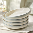 釉下彩深盘陶瓷盘子家用菜盘2025新款 餐盘高级感炒菜碟子碗碟餐具