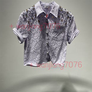 LF25X41SB213钉珠上衣1995 现货 Fame拉飞姆专柜正品 商场25夏款