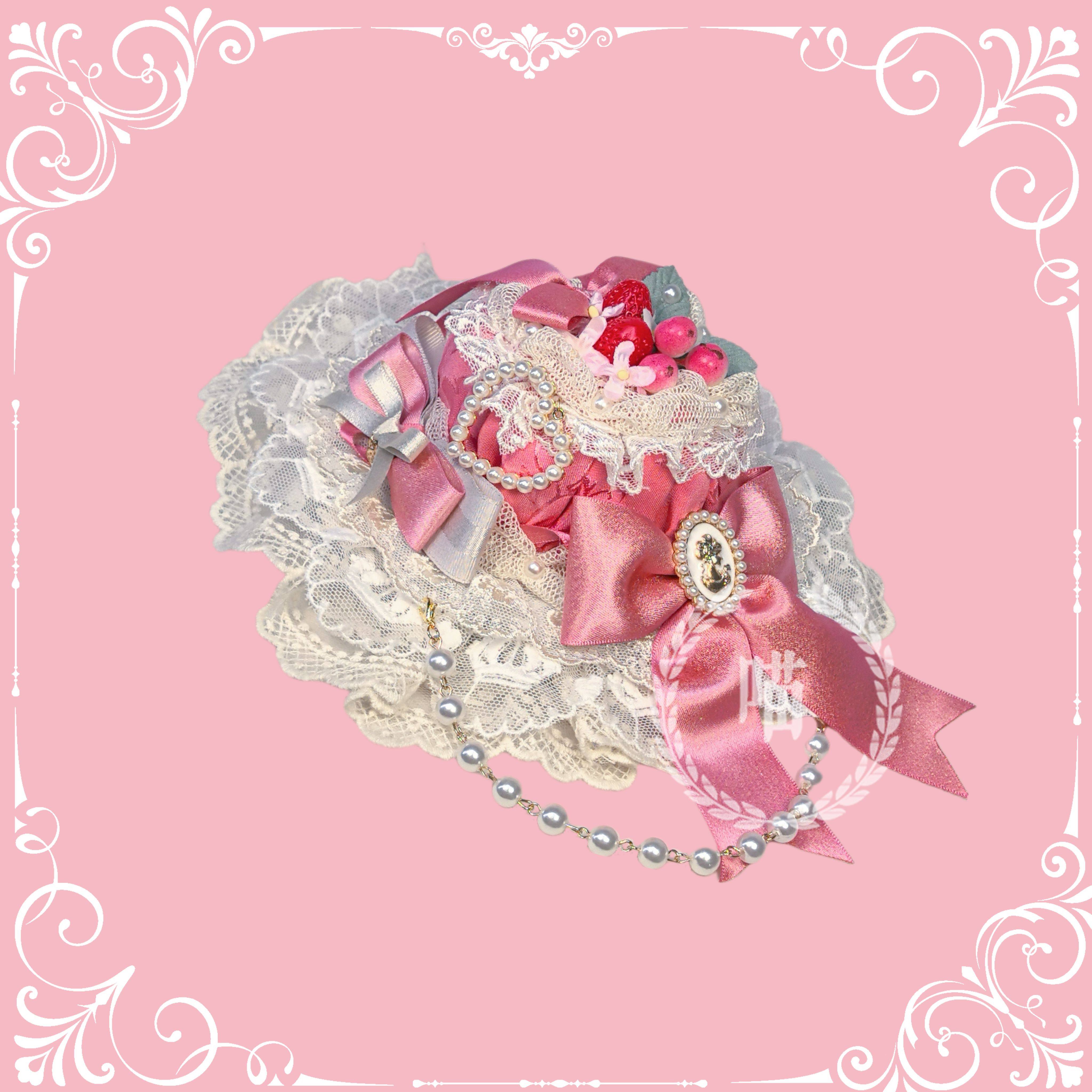『以巴儿』Lolita手作礼帽lolita洛丽塔配
