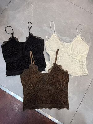 蕾丝吊带背心女带胸垫打底内搭性感外穿设计感小众甜辣妹无袖上衣
