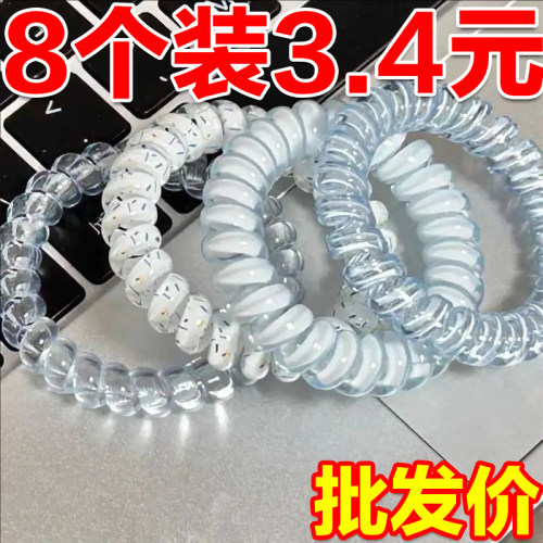 高品质电话线发圈高弹力糖果发绳