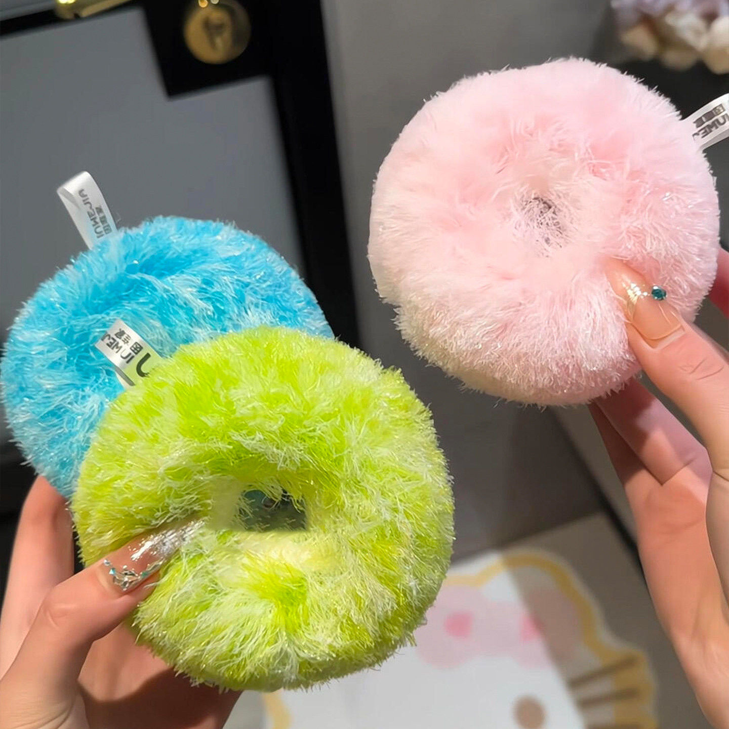 免洗剂甜甜圈清洁球浴室水池台面清洁刷化妆室水龙头去水垢魔力擦