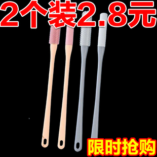 多功能长柄脚趾缝洗脚刷磨脚石止痒杀菌搓灰洗脚去死皮搓脚神器