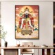 新中式 财神爷装 饰画客厅中堂挂画招财进宝文武财神入户进门玄关画