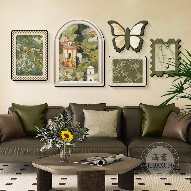 法式中古风斋浦尔花园客厅装饰画沙发背景墙挂画复古艺术餐厅壁画,家居饰品,现代装饰画,淘宝优惠券,粉丝福利购,淘宝优惠卷