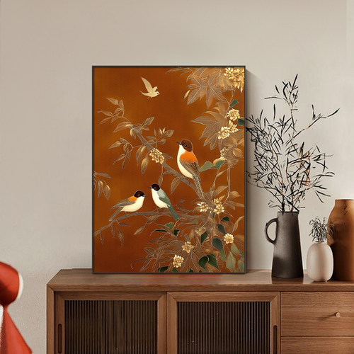 宋代美学斗柜摆画新中式装饰画