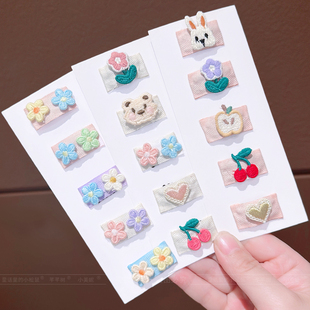 宝宝发夹婴幼儿不伤发胎毛夹女童汗毛夹发量少小夹子头饰可爱发饰