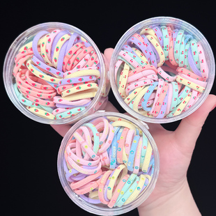 女童发圈扎马尾宝宝不伤发头绳扎小辫子儿童橡皮筋高弹力发绳发饰