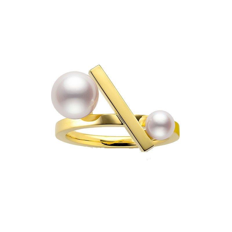 情人节送礼平衡木珍珠戒指