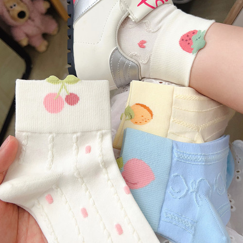 白色袜子女夏季薄款可爱日系短袜