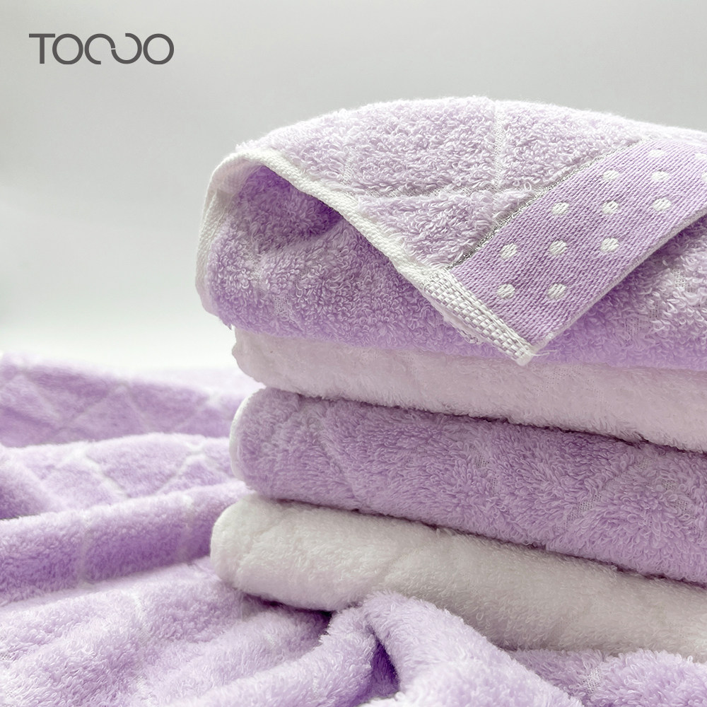 Tocco/洮卡 4条装 清新格调方巾 34*35cm 混色 100%全棉