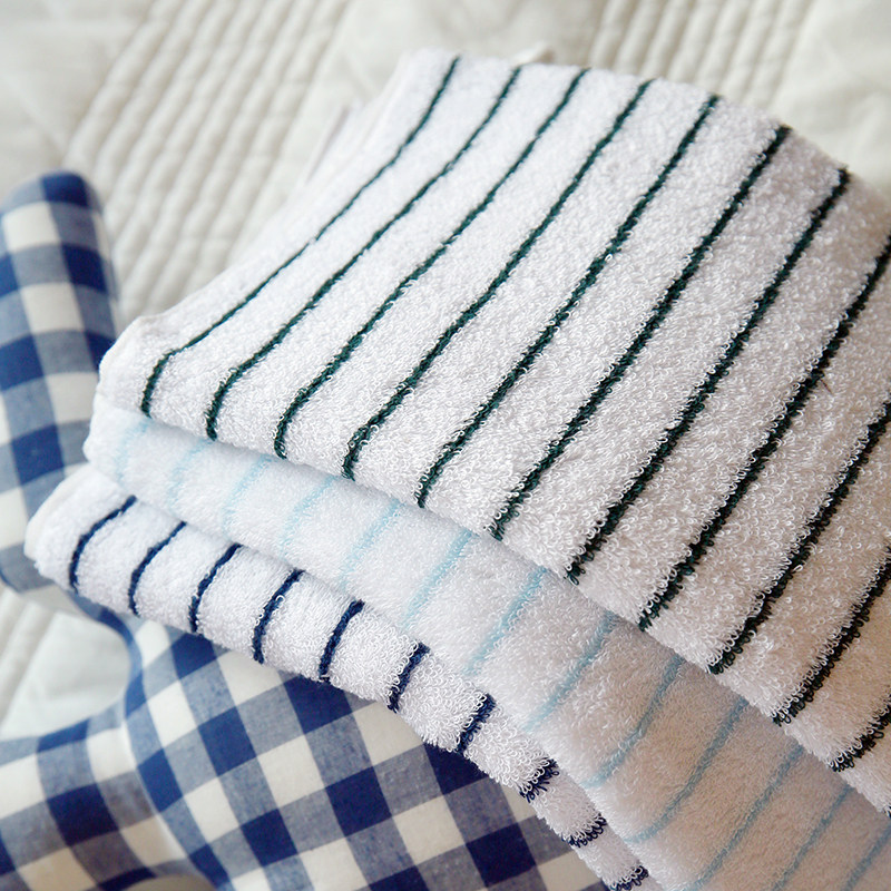 TOCCO洮卡全棉彩条面巾