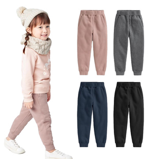 冬季 儿童加绒长裤 男女童休闲裤 棉卫裤 子 100 加厚大童保暖裤 160码