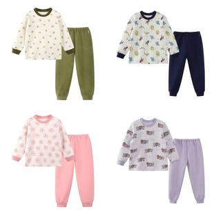 日单儿童空气棉内衣套装男女童卡通印花长袖长裤家居服睡衣两件套