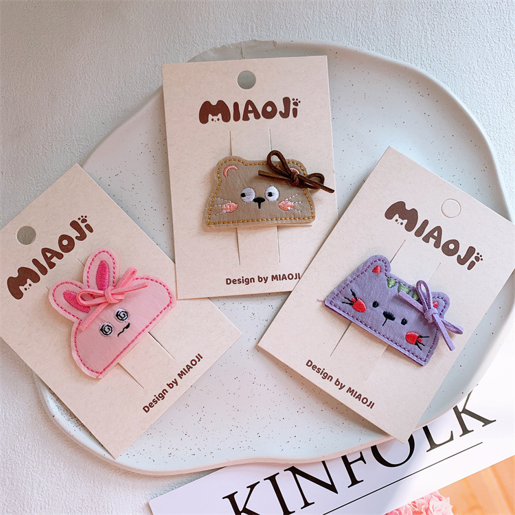 春季新款可爱卡通儿童发夹甜美女宝宝侧边刘海掰掰夹碎发BB夹发卡