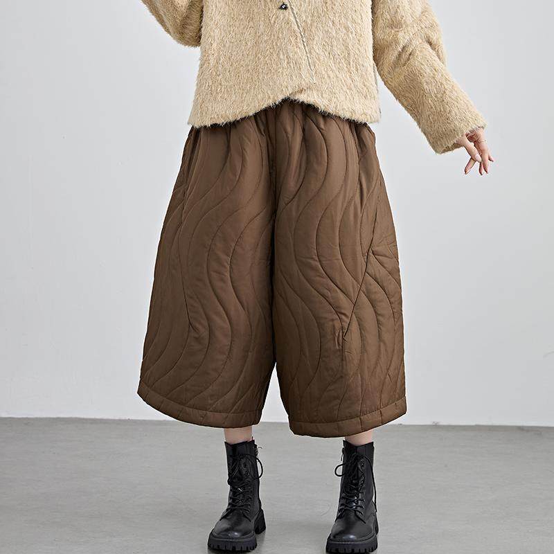 2024年冬季新款复古宽松阔腿夹棉显瘦八分裤休闲百搭高腰薄棉裤女,女装/女士精品,棉裤/羽绒裤,淘宝优惠券,粉丝福利购,淘宝优惠卷