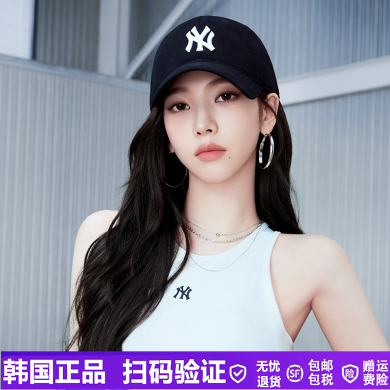 韩国MLB帽子男女情侣2025新款NY大标户外棒球帽时尚休闲鸭舌帽