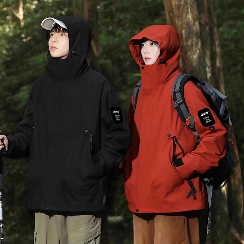 JEP吉普冲锋衣男女户外三