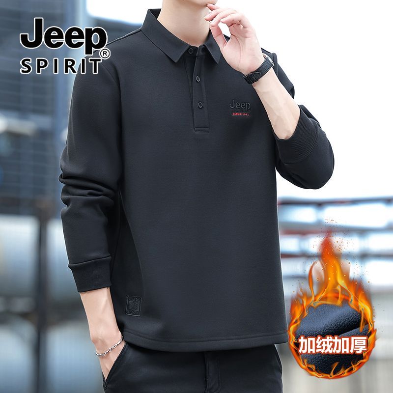 JEP吉普SlRT刺绣长袖卫衣