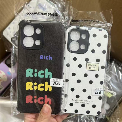 适用 OPPO Reno15 FindX9 A6Pro Reno14/13 FindX8 Reno12 Reno11/10 A58 A55 A11X A8小羊皮四角防摔手机壳