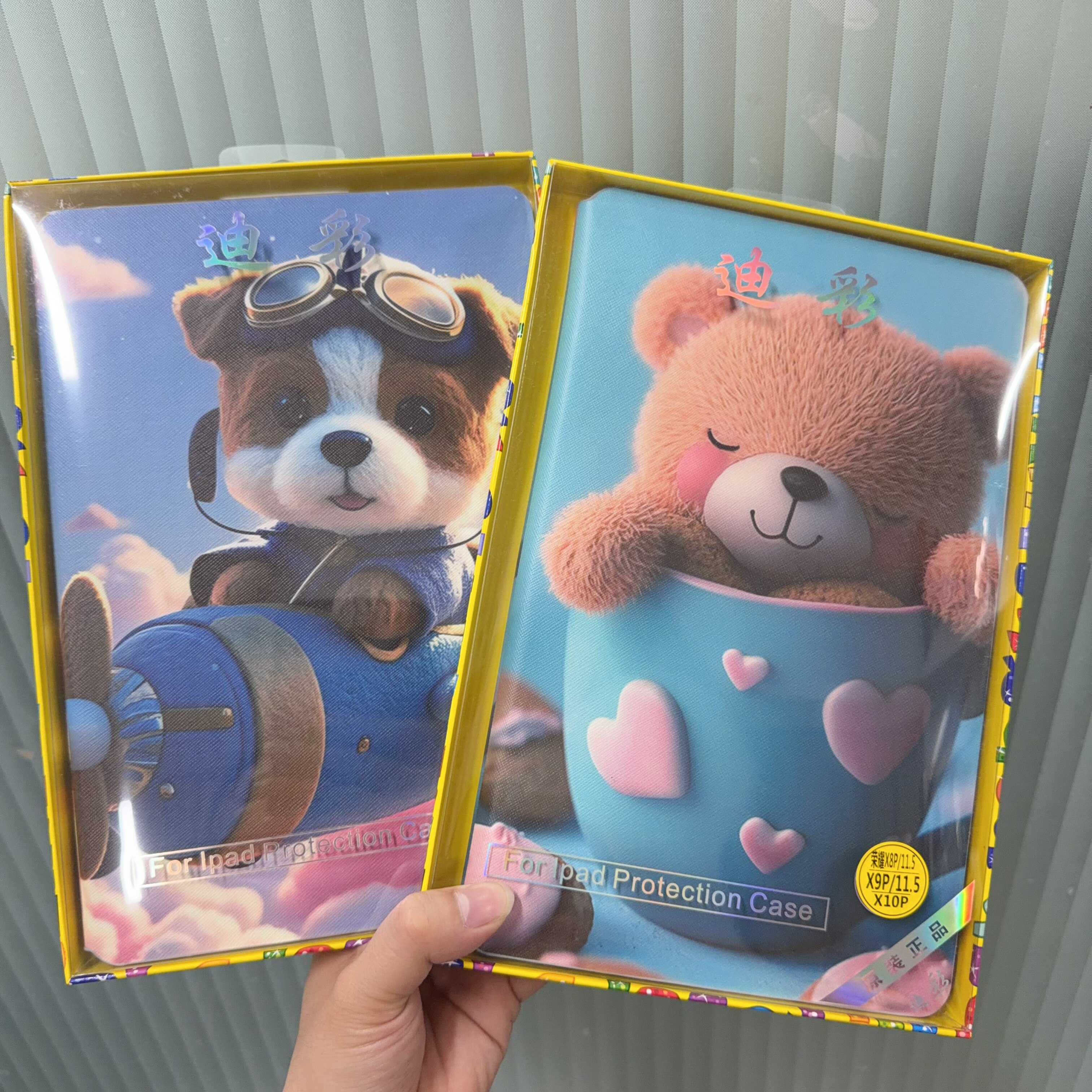 适用苹果iPad5/6平板电脑卡通保护皮套9.7寸ipad mini2/3/4/5后壳