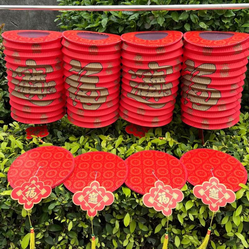 金福字传统风琴装饰挂饰纸灯笼