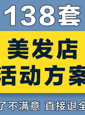 发廊美发店理发店开业节日促销引流活动策划方案广告内容拓客源