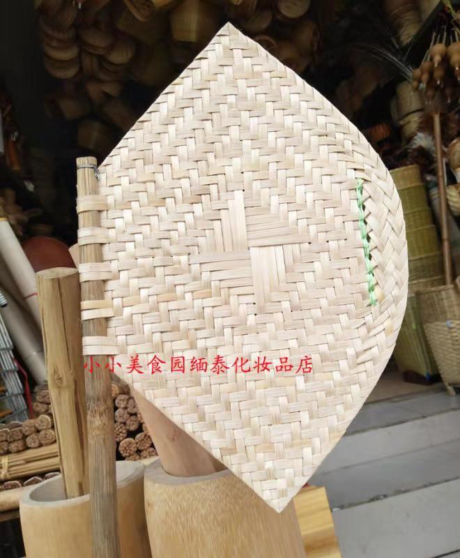 家用竹编扇子跳舞蹈道具折扇子手工编织演出道具