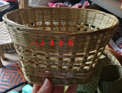 云南手工篮子水果实用竹编