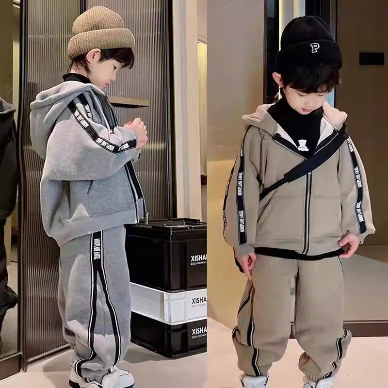 男童冬装加绒加厚套装2026新款男孩中大童冬季户外运动衣服两件套,童装/婴儿装/亲子装,套装,淘宝优惠券,粉丝福利购,淘宝优惠卷