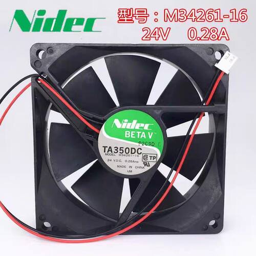 Nidec TA350DC 9225 24V0.28A M34261-16 9025 变频器9cm散热风扇