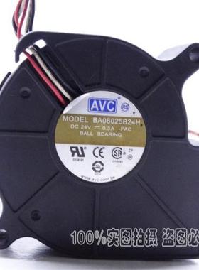 AVC 6025 6CM 24V涡轮离心双滚珠 鼓风机 DG915风扇BA06025B24H