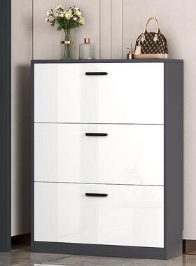 经济型超薄款极窄翻斗入户鞋柜门口家用大容量简易翻转式门外鞋架