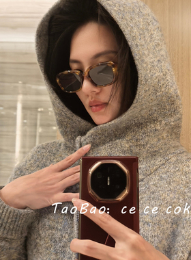 张凌赫同款玳瑁色高级感太阳镜