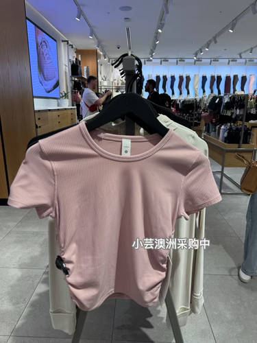 澳洲代购lululemon All It Takes 女士后侧扭结罗纹运动背心T