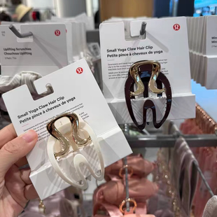 澳洲Lululemon Alligator Hair Clips瑜伽发夹发饰运动可爱头饰