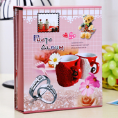 大6寸200张相册本插页式 6寸过塑影集家庭宝宝纪念册小清新情侣像