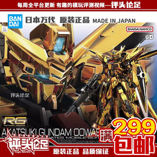 包邮现货 万代 RG 41拂晓高达 大鹫装备 电镀版SEED1/144高达模型