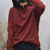 女士上衣 胸围104长60 新品 炒色文艺休闲百搭奶奶款 8666 秋冬季