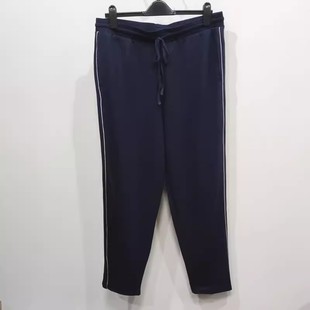 女春夏百搭宽松高腰休闲哈伦裤 微瑕NO退换外贸特大码 镶条运动卫裤