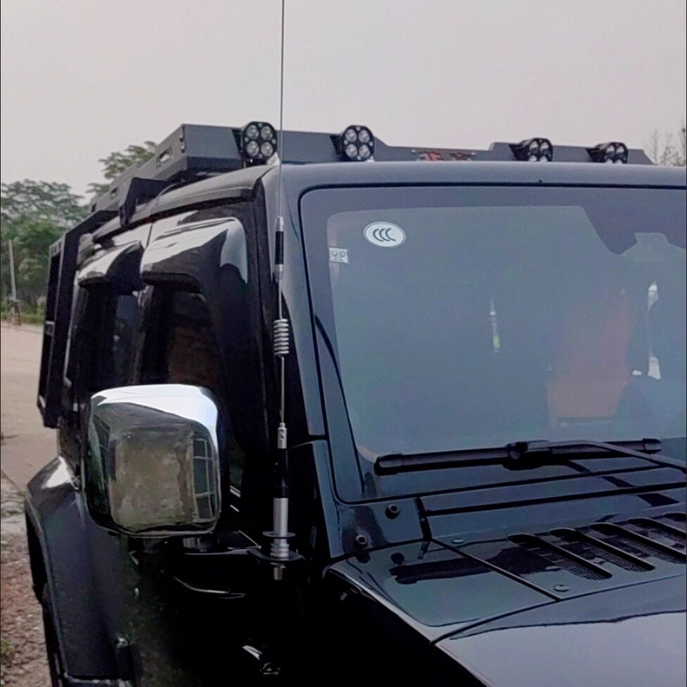 BJ40天线支架防盗支架夹边